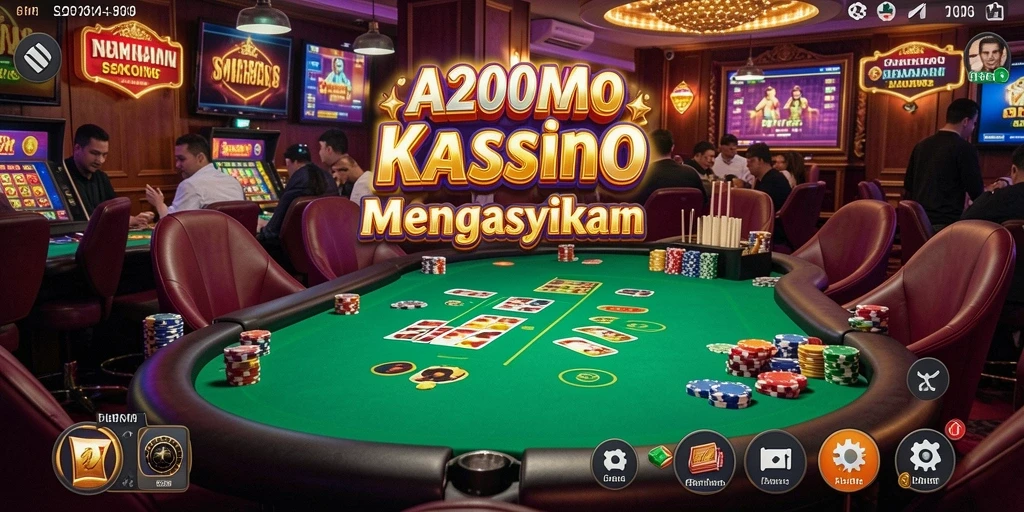 Tampilan permainan Kasino yang mengasyikkan di A200M.