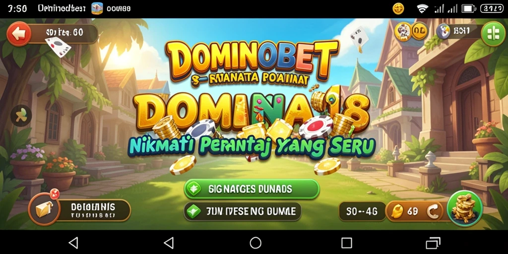 Tangkapan layar gameplay DOMINOBET menampilkan kesenangan bermain yang mengasyikkan.