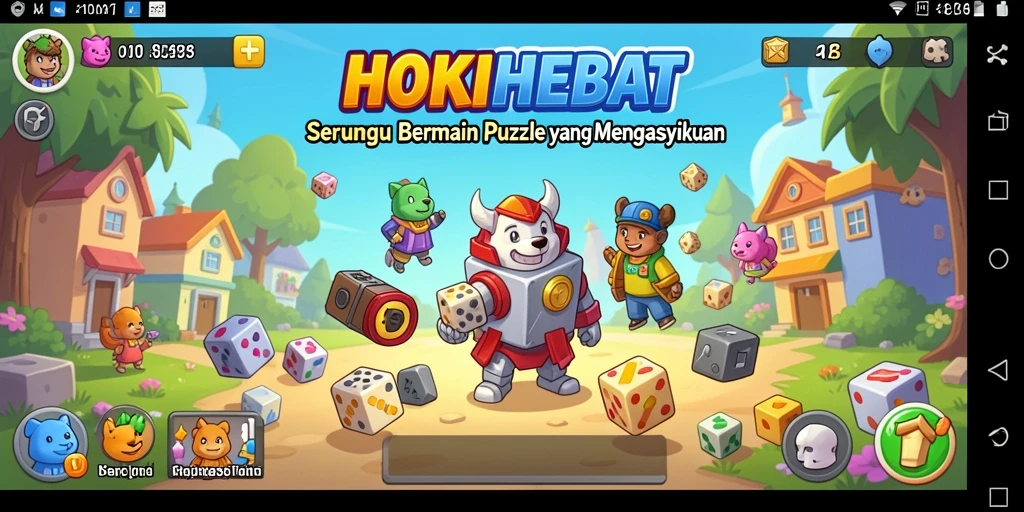 Tampilan gameplay HOKIHEBAT yang menarik dan penuh tantangan.