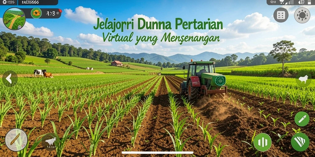Layar permainan IDX66 menampilkan pengalaman pertanian yang seru dan interaktif.