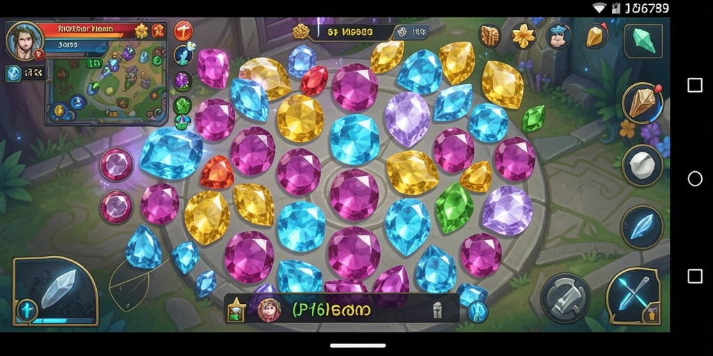 Gameplay seru dan menantang di JP6789 dengan permata warna-warni.