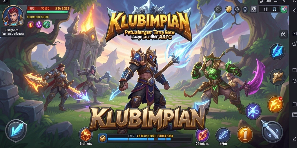 Tampilan aksi seru dalam gameplay ARPG KLUBIMPIAN.