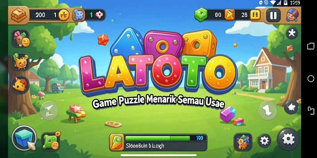 Screenshot utama LATOTO menampilkan gameplay Puzzle yang seru dan menarik.