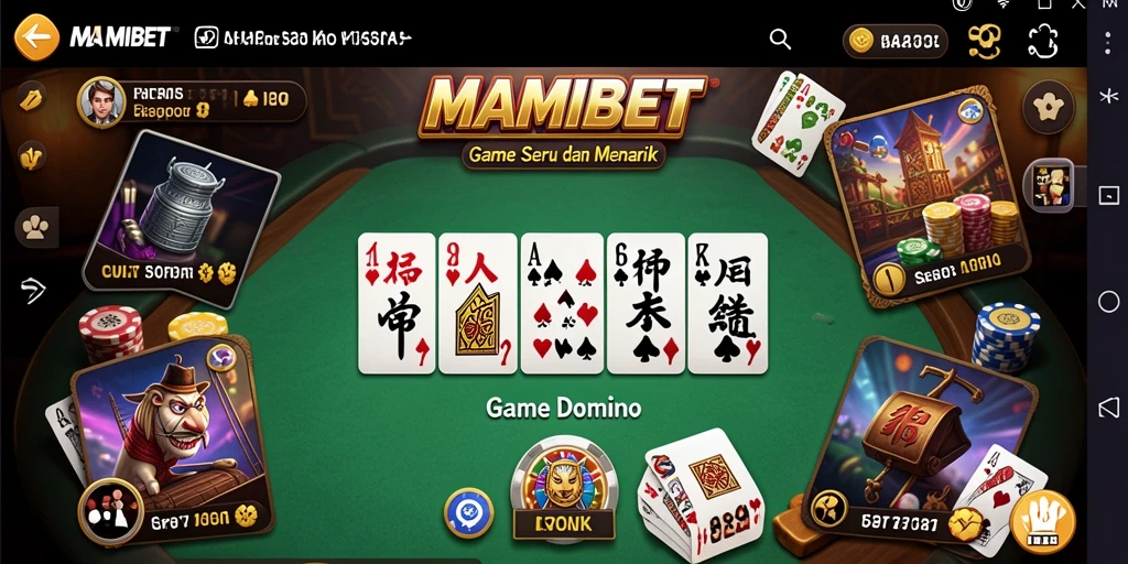 Tampilan menarik gameplay MAMIBET dalam permainan Domino.