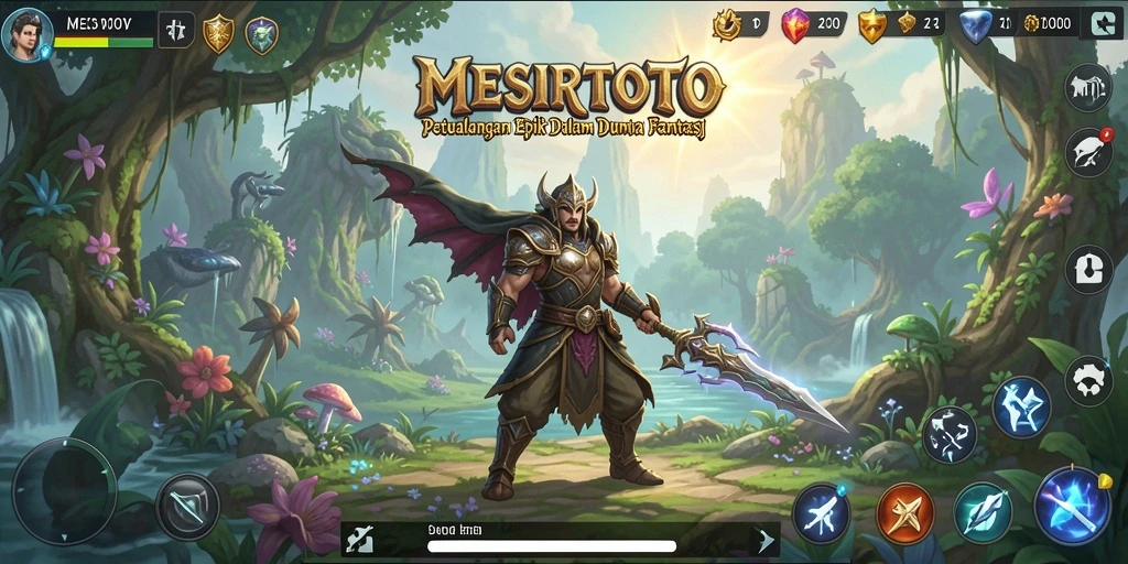 Tampilan gameplay MENIRTOTO yang seru dalam pertempuran ARPG.
