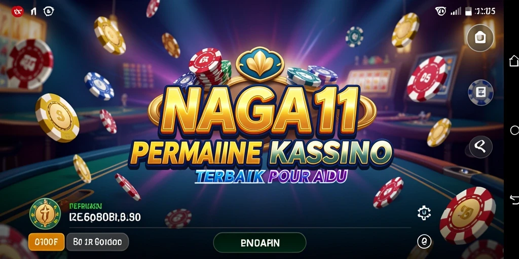 Tangkapan layar utama NAGA11 menampilkan gameplay Kasino yang mendebarkan.