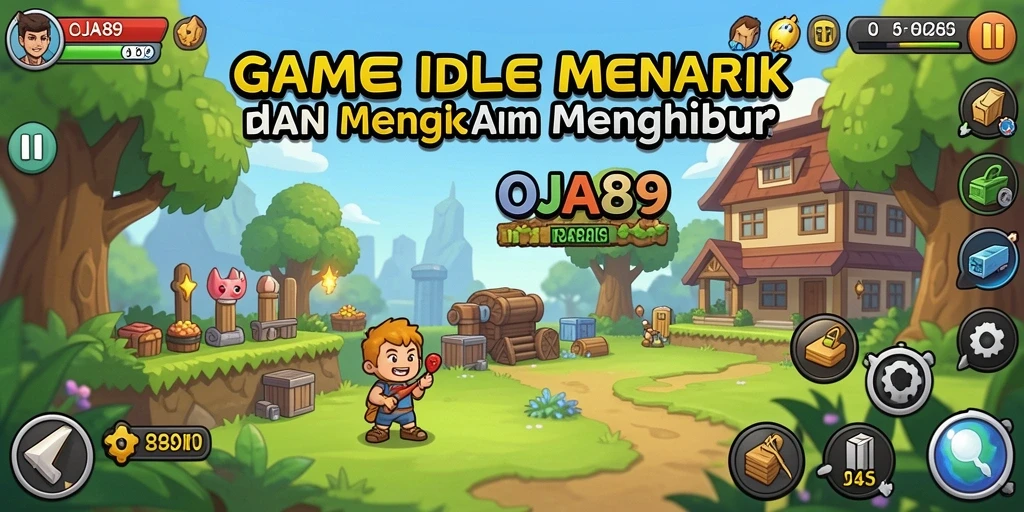 Tampilan screenshot OJA89 yang menampilkan aksi gameplay idle yang seru.