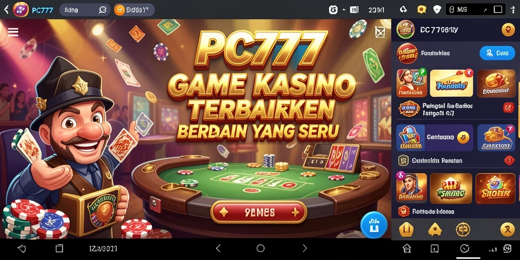Tampilan gameplay menyerupai kasino nyata dengan grafis memukau.