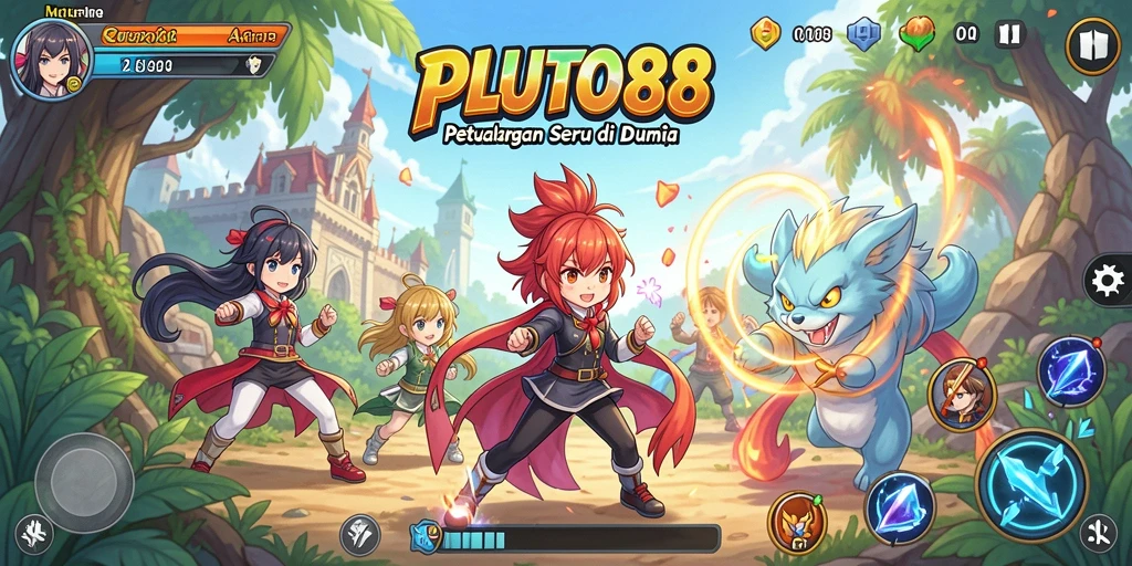 Tampilan seru dari gameplay <strong>PLUTO88</strong> yang penuh dengan aksi anime.
