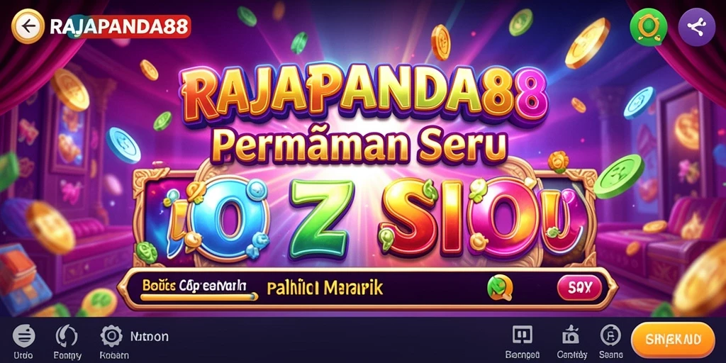 Tampilan menarik dari gameplay slot RAJAPANDA88.