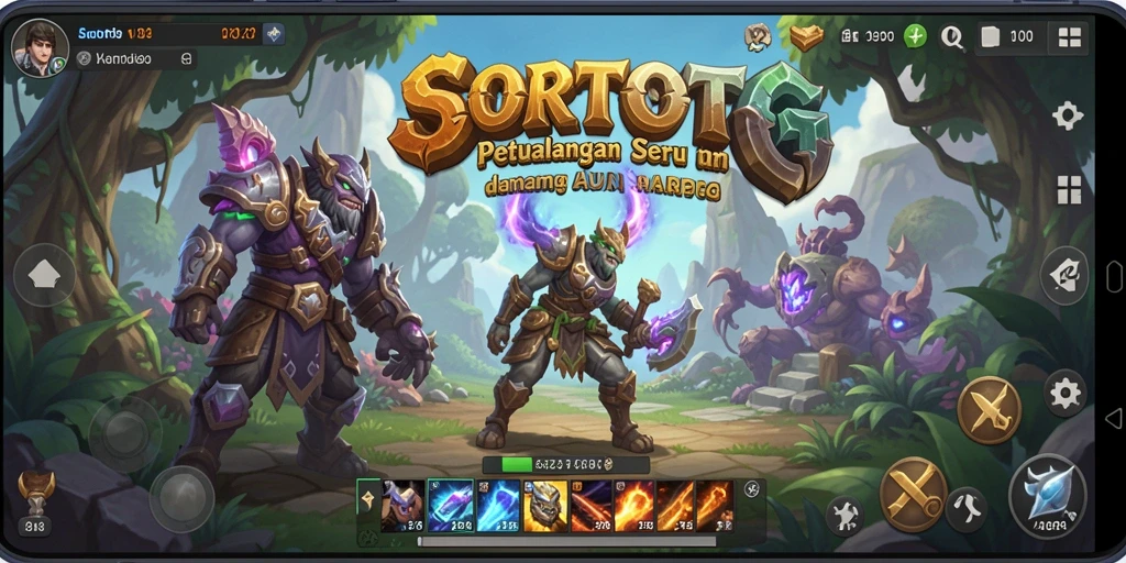 Tampilan gameplay SORTOTO yang menegangkan dan mendebarkan.