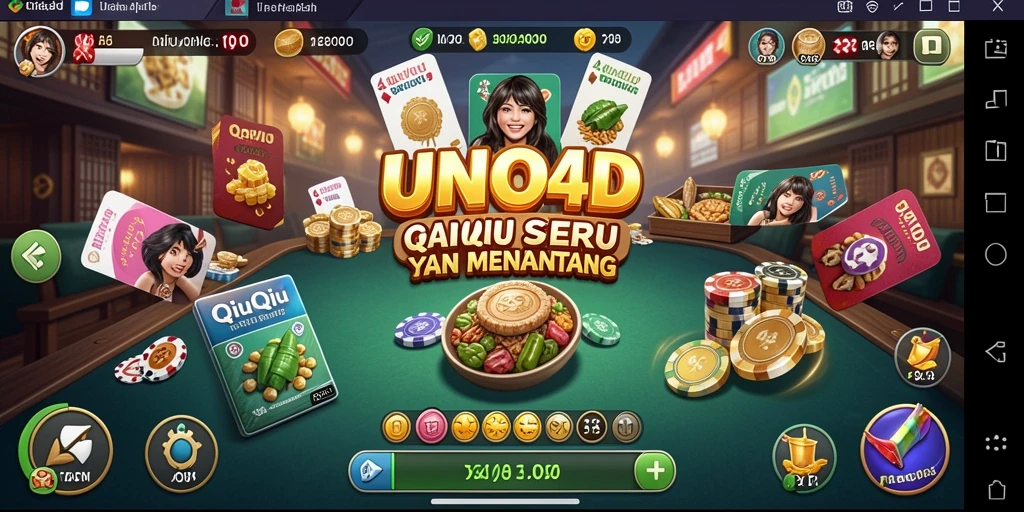 Screenshot gameplay QiuQiu di UNO4D yang seru dan menantang.