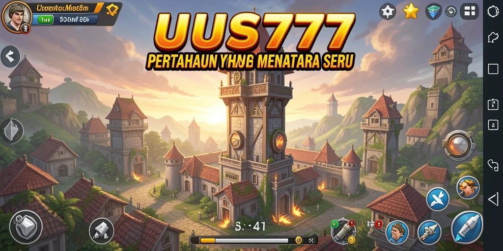 Gameplay menarik dari UUS777 menampilkan pertahanan menara yang seru.