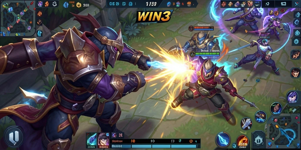 Tangkapan layar gameplay WIN33 dengan aksi pertarungan yang mendebarkan.
