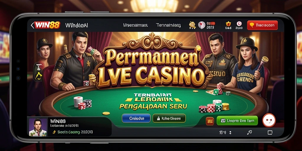 Tampilan gameplay Live Casino yang menarik di WIN88.